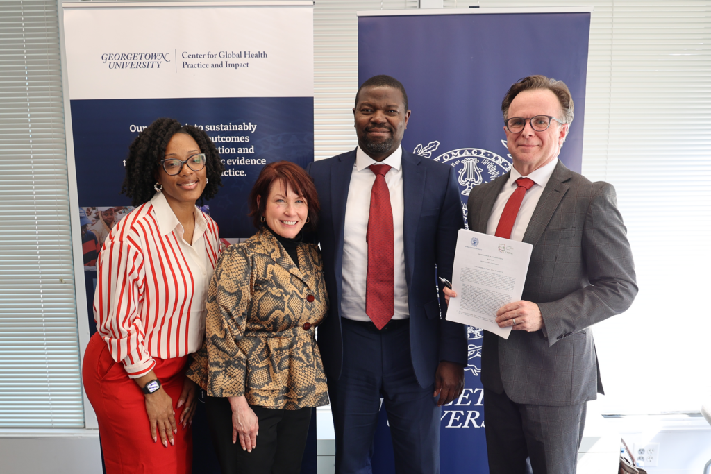 Representatives from CGHPI witness signing with CARPHA.